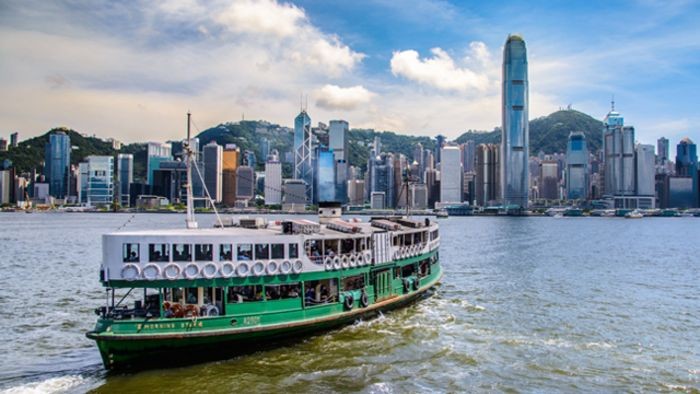 Star Ferry crossing Victoria Harbour